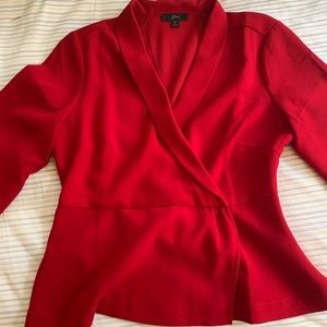 J. Crew Red Blouse